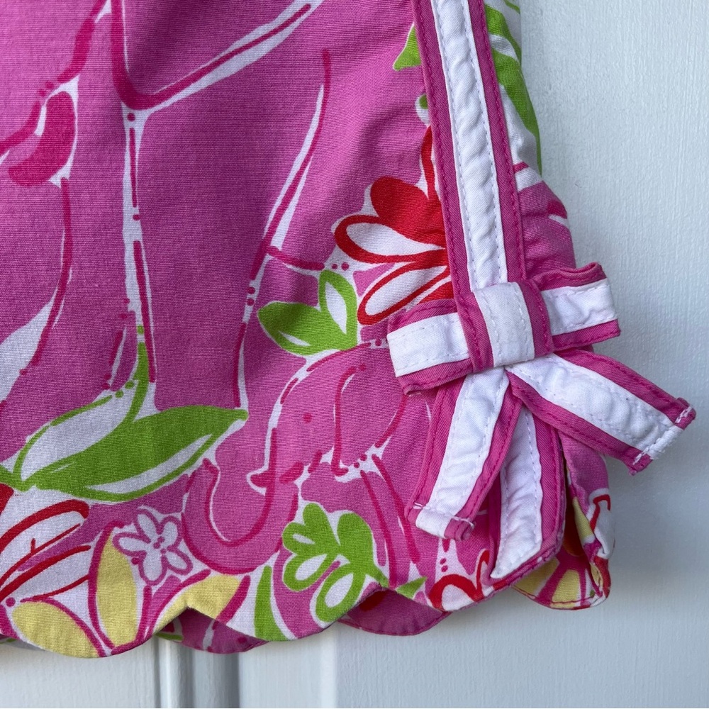 •Lilly Pulitzer• Vintage Floral Scallop Hem Skort - Size 7 - Picture 3 of 7